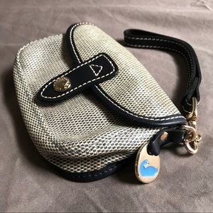 Dooney & Bourke wristlet, blue/gray